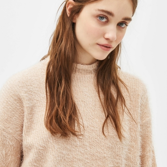 Bershka Furry Chenille Sweater, Size XS - Picture 2 of 16